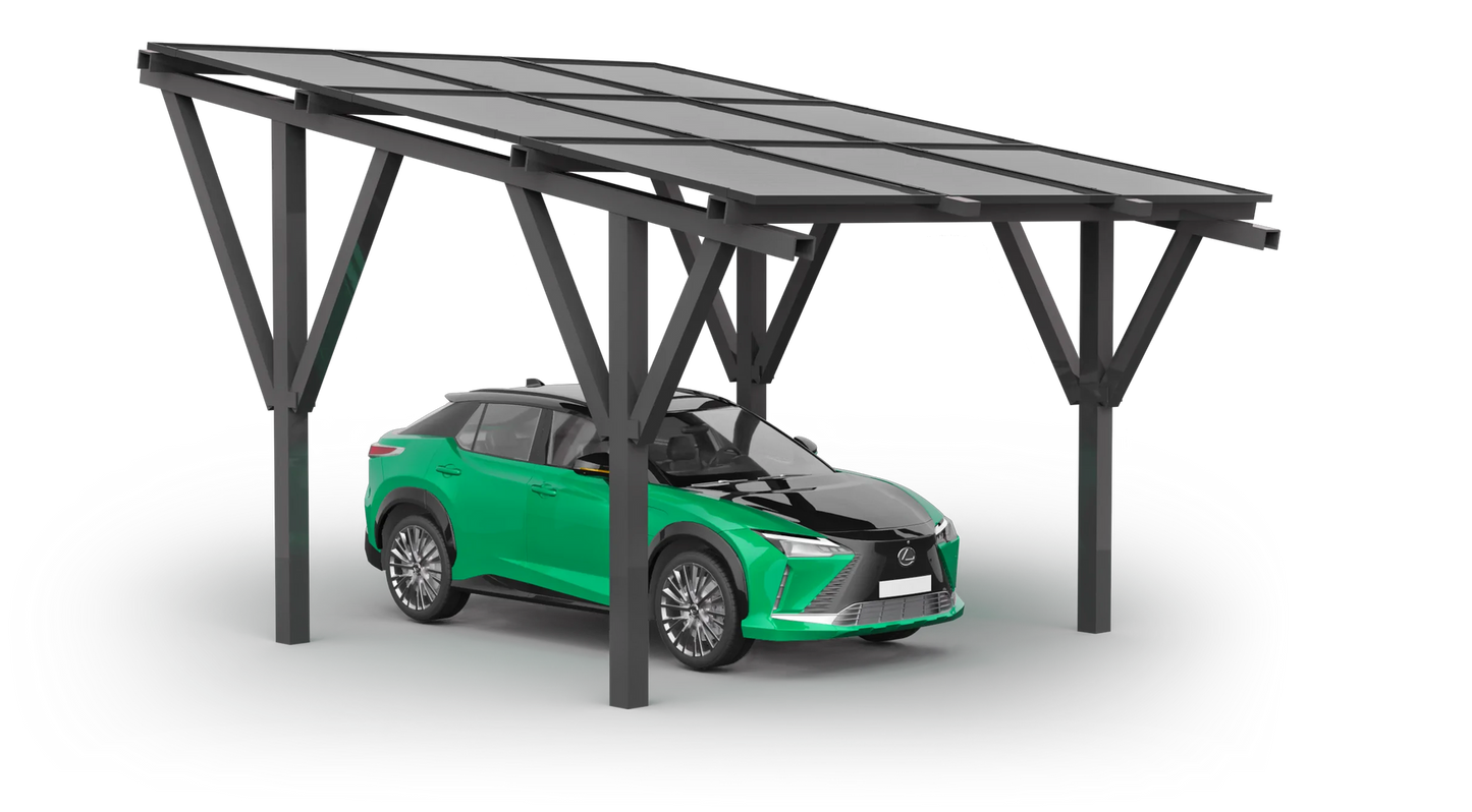 Solar Carport for 1 car (including solar panels)