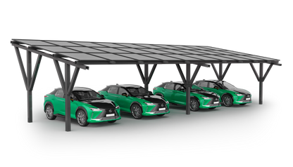 Solar Carport for 4 cars (including solar panels)