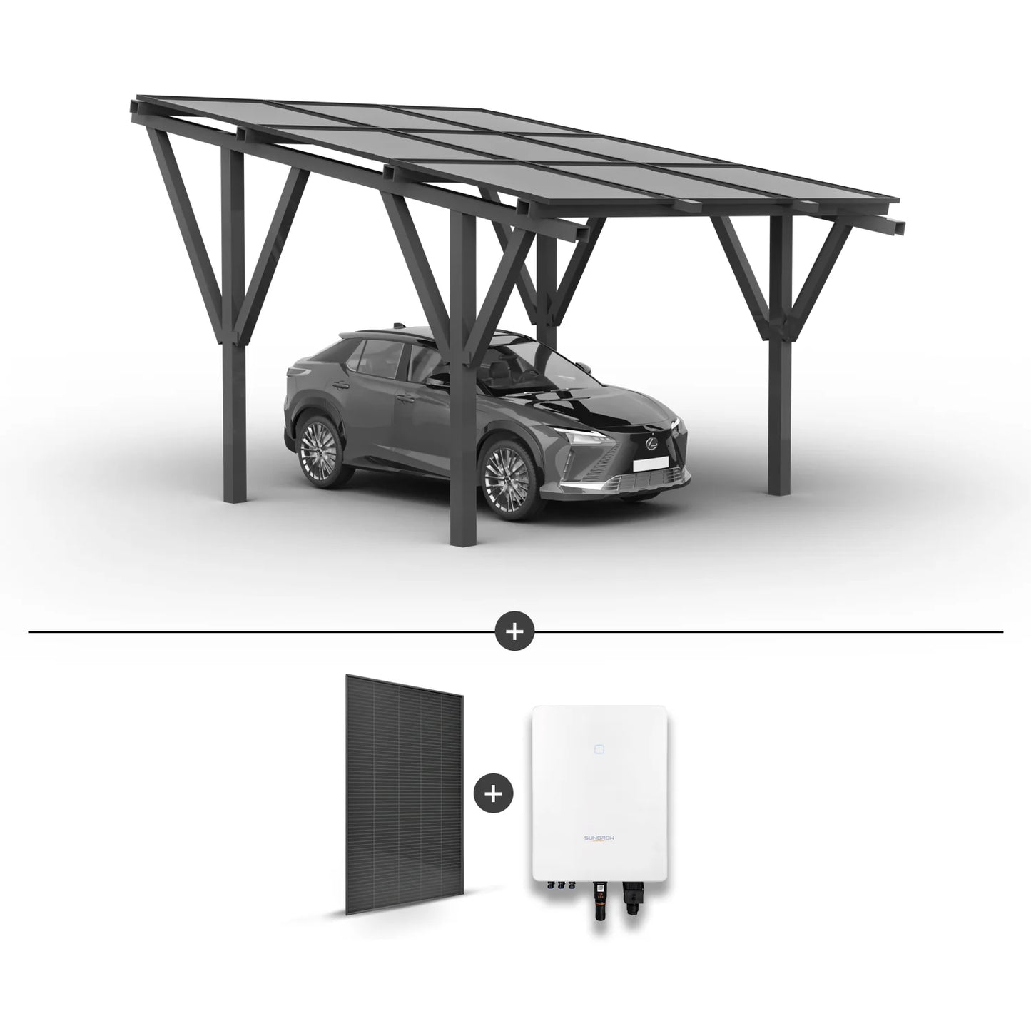 Solar Carport for 1 car (including solar panels)