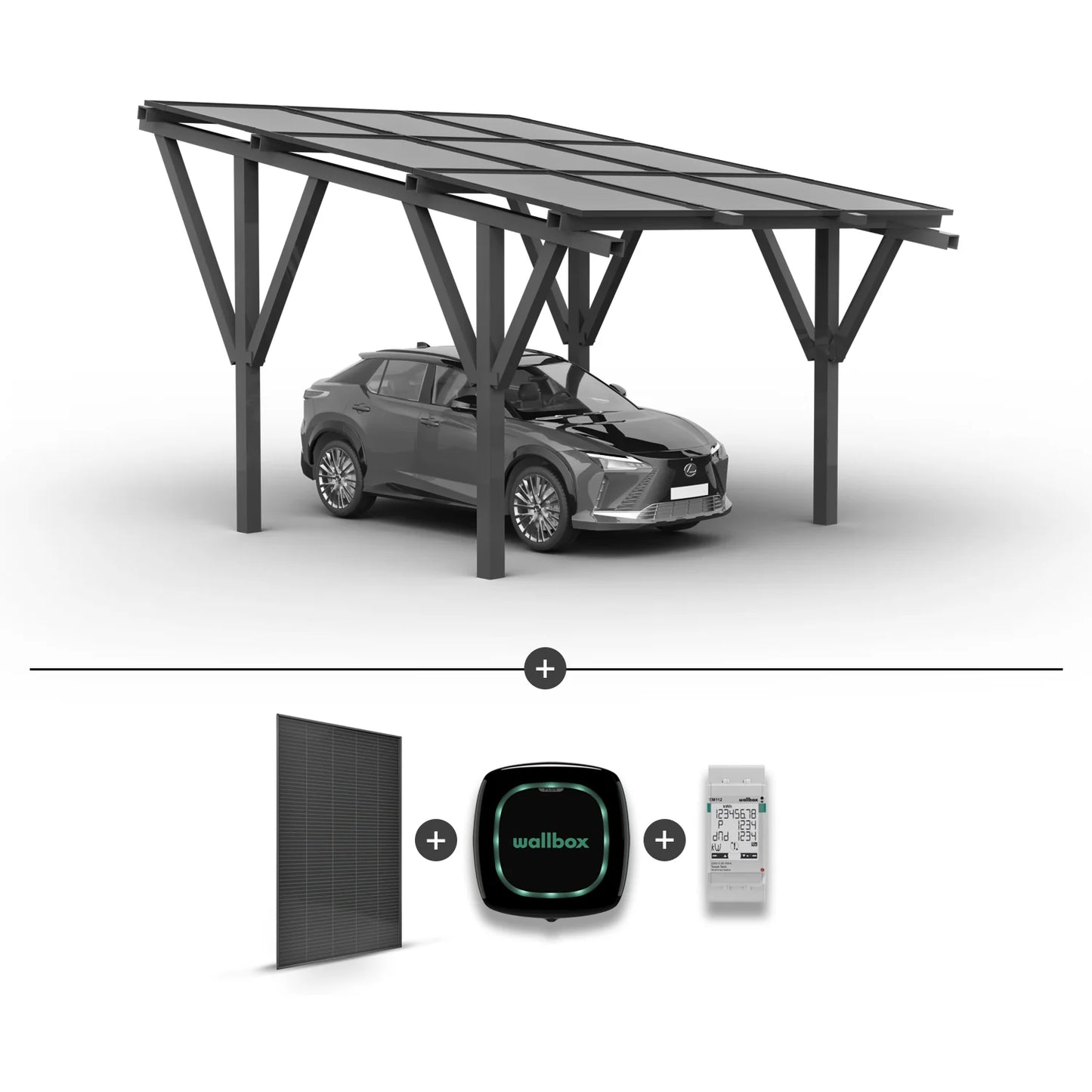 Solar Carport for 1 car (including solar panels)