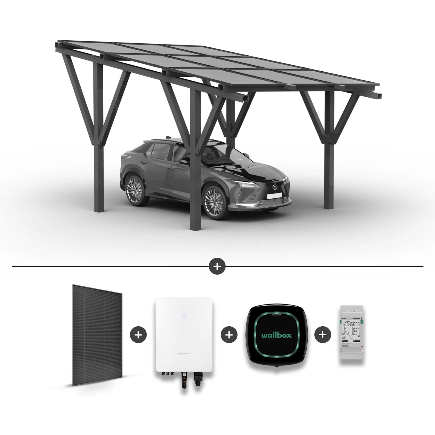 Solar Carport for 1 car (including solar panels)