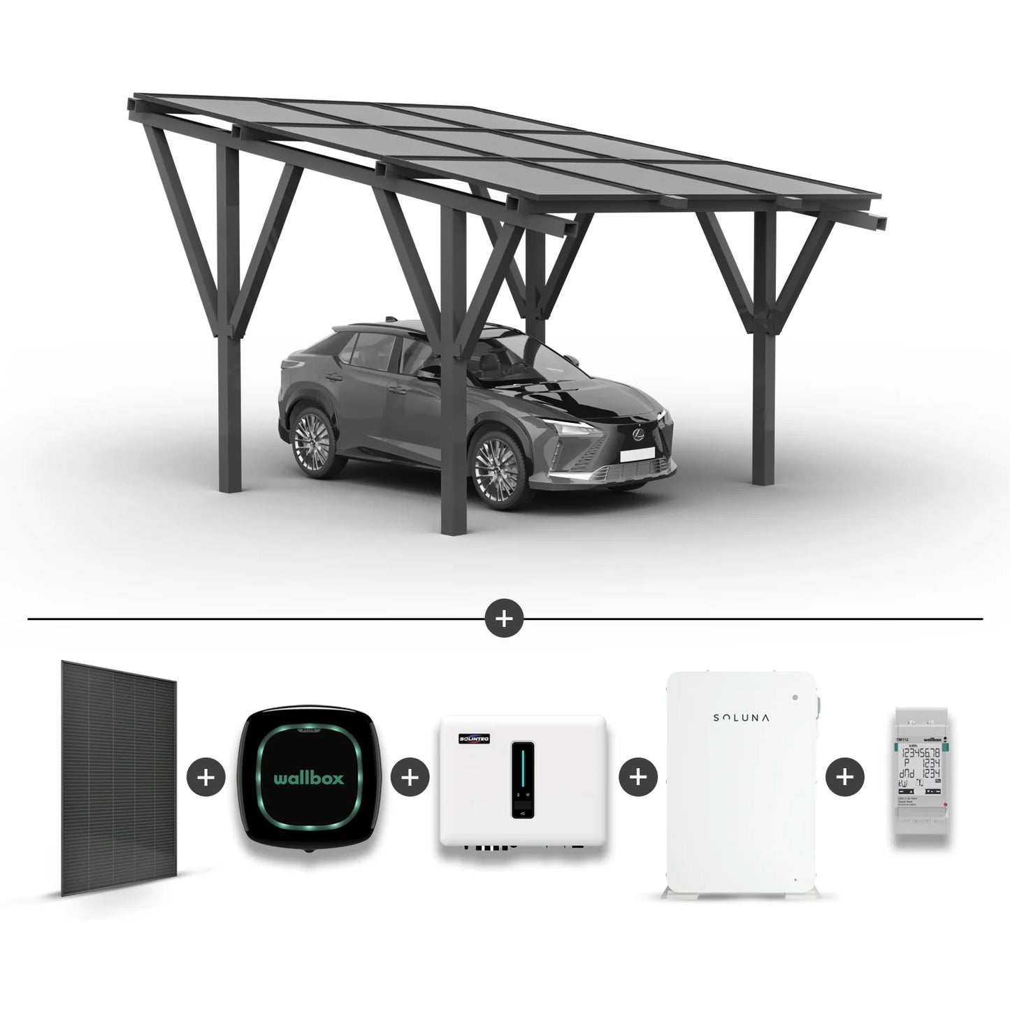 Solar Carport for 1 car (including solar panels)