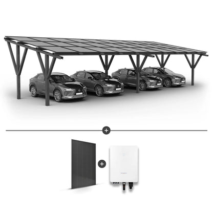 Solar Carport for 4 cars (including solar panels)