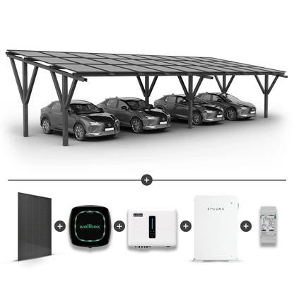 Solar Carport for 4 cars (including solar panels)