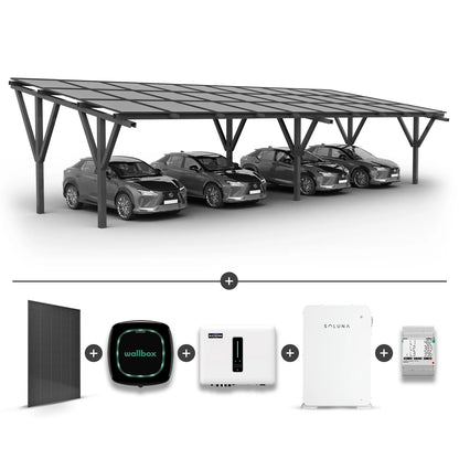 Solar Carport for 4 cars (including solar panels)